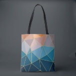 Sonnenuntergang Tasche. Geometrischer Totbeutel Tasche<br><div class="desc">Sonnenuntergang Tasche. Einfaches geometrisches mutli-farbenes Muster. Das geometrische orange-blaue Farbschema hilft Ihnen beim Einkauf mit einem farbigen Pop.</div>