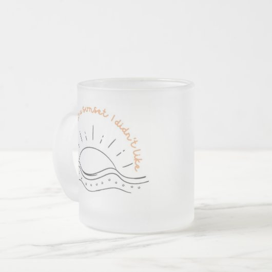 Sonnenuntergang Tasse (Vorderseite Links)