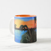 Sonnenuntergang Tasse (Vorderseite Links)