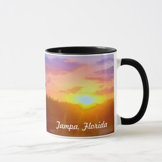Sonnenuntergang-Tasse Tampas Florida Tasse (Rechts)