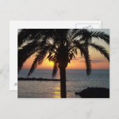 Sonnenuntergang Teneriffa Postkarte (Vorne/Hinten)