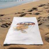 Sonnenuntergang Tentakel: Wasserfarbenfrohe Kunst Badehandtuch