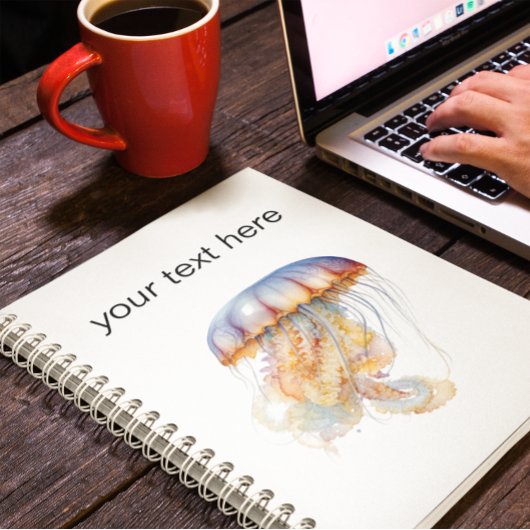 Sonnenuntergang Tentakel: Wasserfarbenfrohe Kunst Notizblock