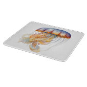 Sonnenuntergang Tentakel: Wasserfarbenfrohe Kunst Schneidebrett (Ecke)