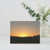 Sonnenuntergang Texas Postkarte (Stehend Vorderseite)