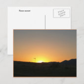 Sonnenuntergang Texas Postkarte (Vorne/Hinten)