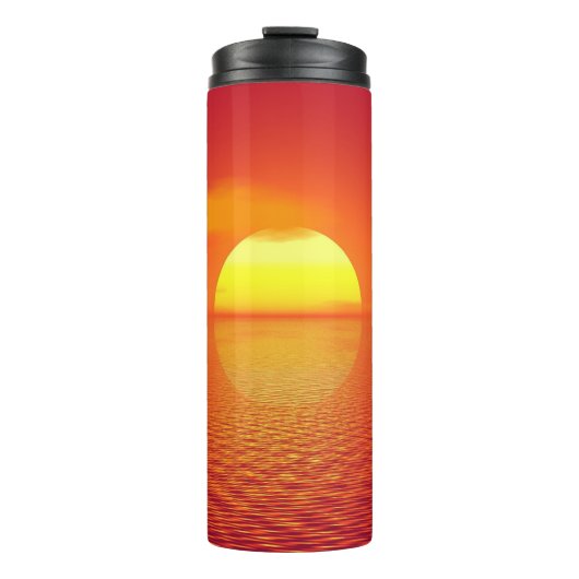 Sonnenuntergang Thermosbecher (Vorderseite)