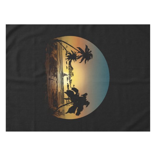 Sonnenuntergang Tischdecke (Vorderseite (Horizontal))