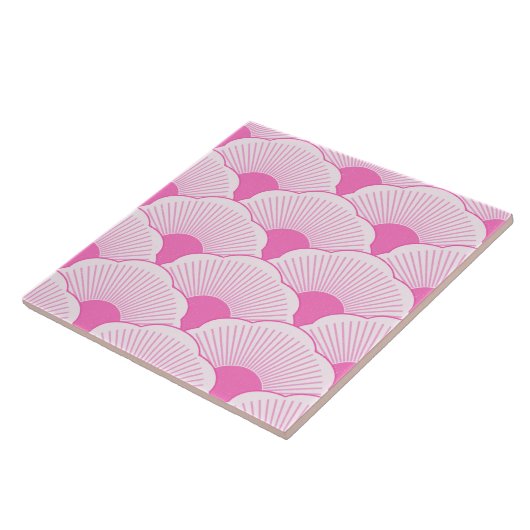 Sonnenuntergang, tonal rosa, Beton Fliese (Seite)