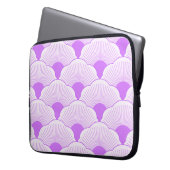 Sonnenuntergang, tonale Veilchen, Beton Laptopschutzhülle (Vorderseite Links)