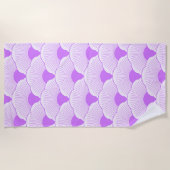 Sonnenuntergang, tonale Veilchen, Beton Strandtuch (Vorderseite)