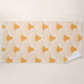 Sonnenuntergang, tonisch orange, Beton Strandtuch (Vorderseite)