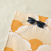 Sonnenuntergang, tonisch orange, Beton Strandtuch (Beispiel)