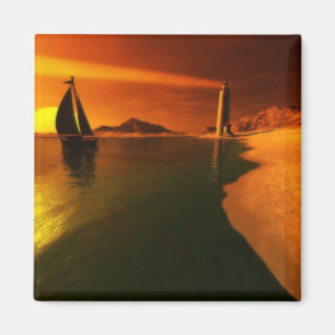 Sonnenuntergang-Träume Magnet