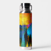 Sonnenuntergang Trinkflasche (Rückseite)