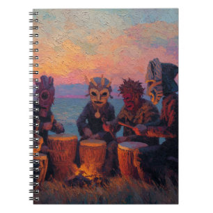 Sonnenuntergang-TrommelNotebook Notizblock