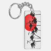 SONNENUNTERGANG-TROPISCHER SCHLÜSSELANHÄNGER DURCH (Vorderseite links)