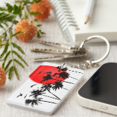 SONNENUNTERGANG-TROPISCHER SCHLÜSSELANHÄNGER DURCH (Vorderseite rechts)