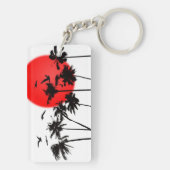 SONNENUNTERGANG-TROPISCHER SCHLÜSSELANHÄNGER DURCH (Rückseite)