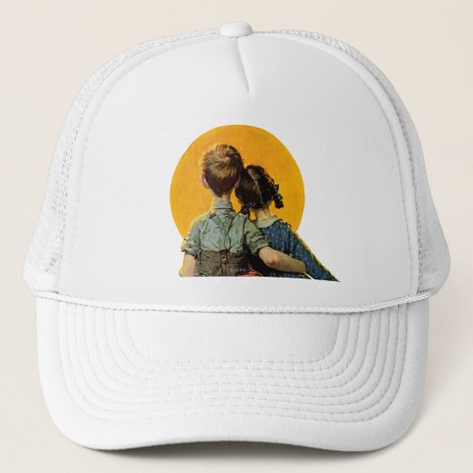 Sonnenuntergang Truckerkappe (Vorderseite)
