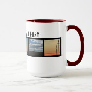 Sonnenuntergang-Turbinen der Wildkatzen-I Tasse