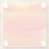 Sonnenuntergang & Twilight - Untersetzer aus Glas (Rückseite)