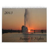 Sonnenuntergang u. Nächte, 2013 Kalender (Titelbild)