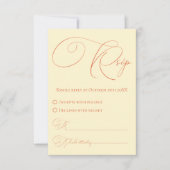 Sonnenuntergang UAWG mit Meal Choice Response Card RSVP Karte (Vorderseite)