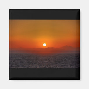 Sonnenuntergang über ägyptischen Bergen Magnet