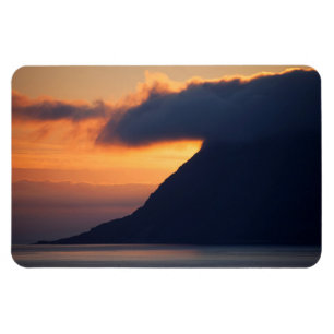 Sonnenuntergang über Alesund Küste Magnet