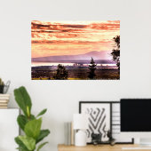 Sonnenuntergang über Ankerplakat Poster (Heimbüro)