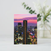Sonnenuntergang über Bangkok Postkarte (Stehend Vorderseite)