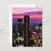 Sonnenuntergang über Bangkok Postkarte (Vorne/Hinten)