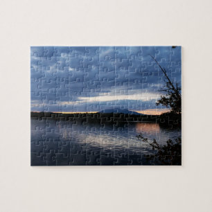 Sonnenuntergang über Berg Katahdin Millinocket Se Puzzle
