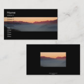 Sonnenuntergang über Bergen/Visitenkarte Visitenkarte (Vorne/Hinten)