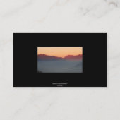 Sonnenuntergang über Bergen/Visitenkarte Visitenkarte (Rückseite)