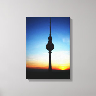 Sonnenuntergang über Berlin Leinwanddruck