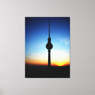 Sonnenuntergang über Berlin Leinwanddruck