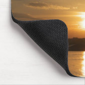 Sonnenuntergang über Cardiff Bay Mousepad (Ecke)