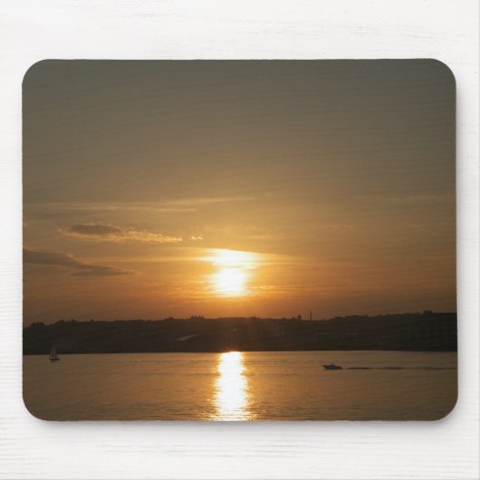 Sonnenuntergang über Cardiff Bay Mousepad (Vorne)