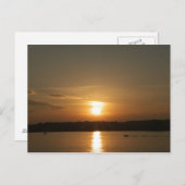 Sonnenuntergang über Cardiff Bay Postkarte (Vorne/Hinten)