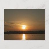 Sonnenuntergang über Cardiff Bay Postkarte (Vorderseite)