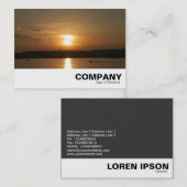 Sonnenuntergang über Cardiff Bay Visitenkarte (Vorne/Hinten)