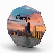 Sonnenuntergang über Chicago Fotoblock (Rechts)
