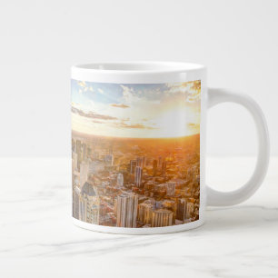 Sonnenuntergang über Chicago Jumbo-Tasse