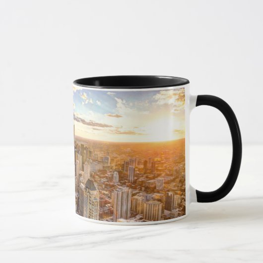 Sonnenuntergang über Chicago Tasse (Rechts)
