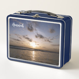 Sonnenuntergang über dem Arabischen Meer Metall Brotdose