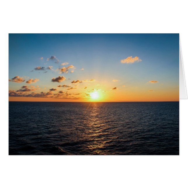 Sonnenuntergang über dem Atlantik (Vorderseite (Horizontal))