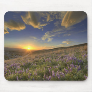 Sonnenuntergang über dem Bitterroot Gebirge und r Mousepad