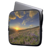Sonnenuntergang über dem Bitterroot Gebirge und ri Laptopschutzhülle (Vorderseite Links)